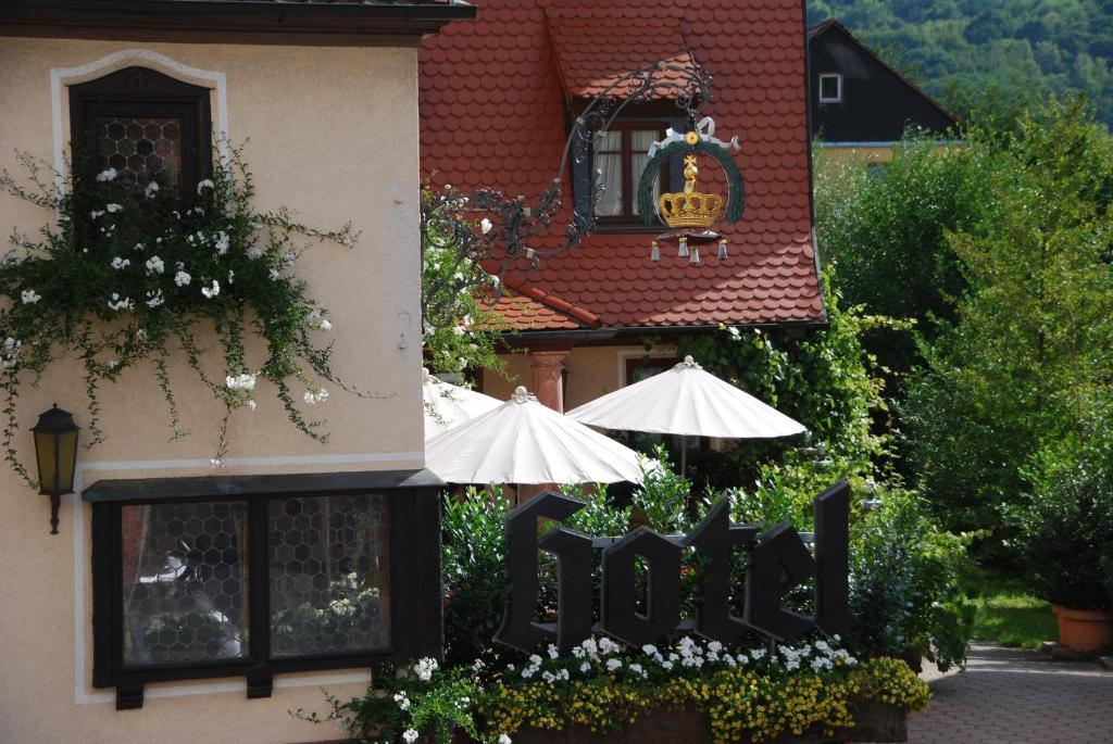 克朗酒店 Laudenbach  外观 照片