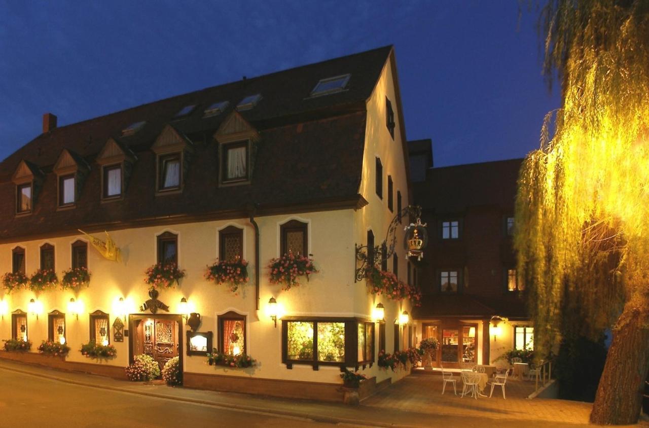 克朗酒店 Laudenbach  外观 照片